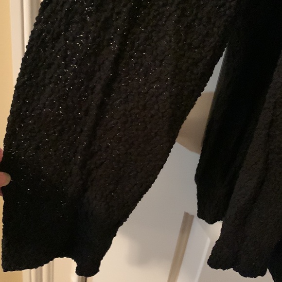 EUC Coldwater Creek black textured open cardigan size 1x (16W-18W) - Picture 3 of 11